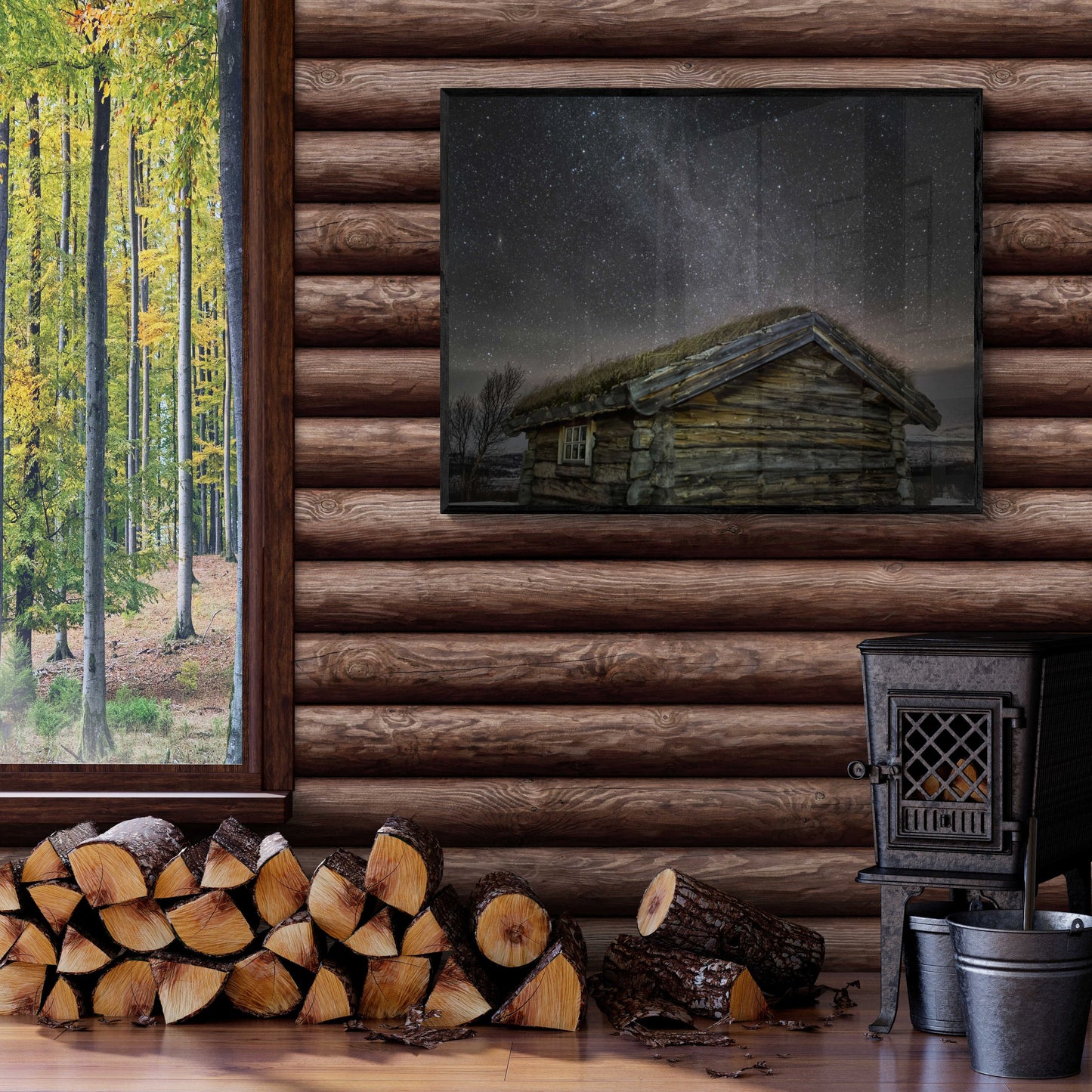 Night at Dovre – Lonely Cabin Under the Stars, Norway