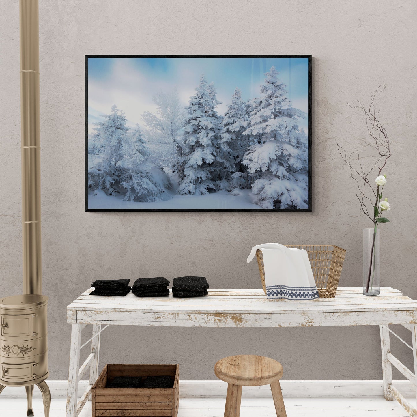 Frost – Frozen Trees at Storheia Summit, Trondheim