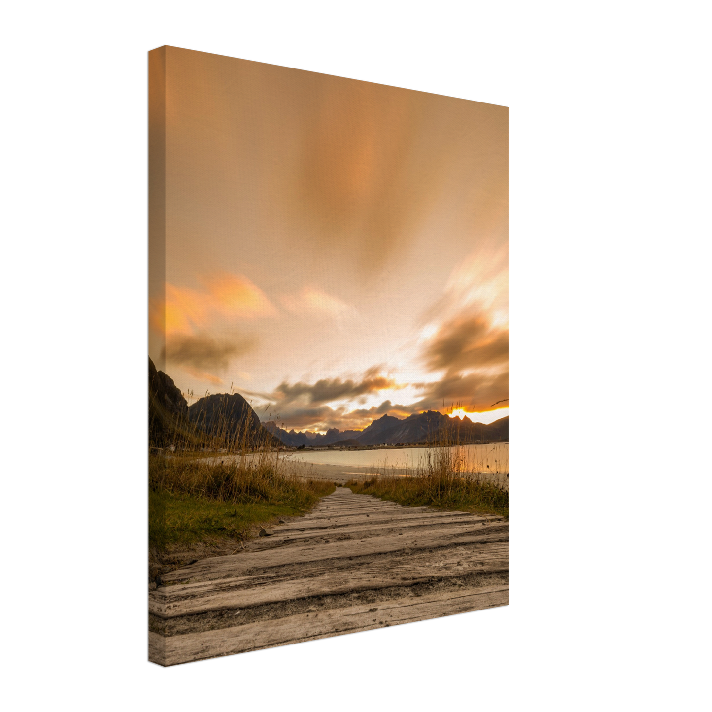 Ramberg Beach Sunset - Lofoten, Northern Norway - fine art photo print