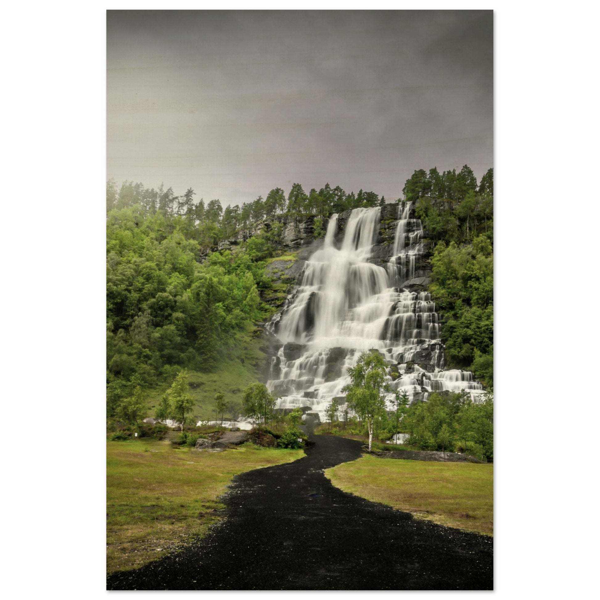 Tvindefoss - Twin Waterfall, Voss, Norway - Norway wall art print