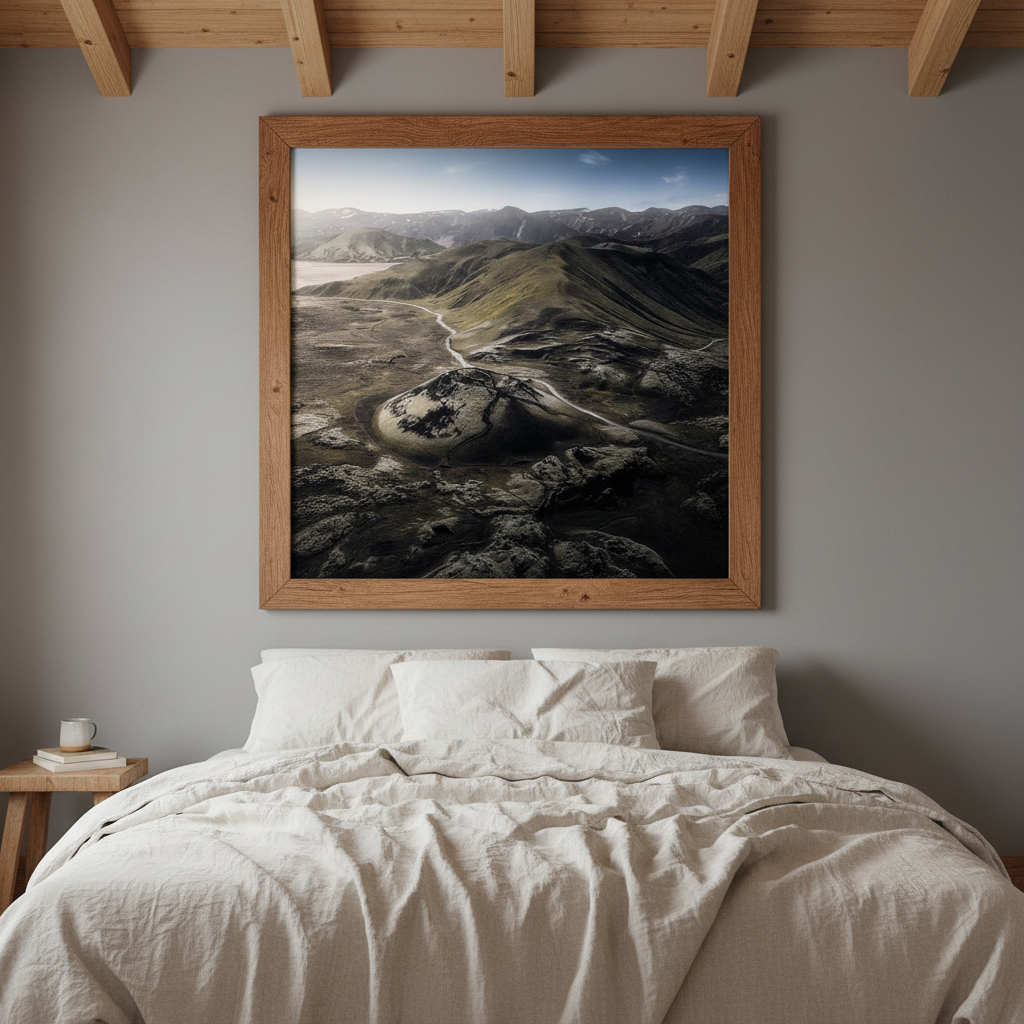 Stutur Crater – Framed interior mockup