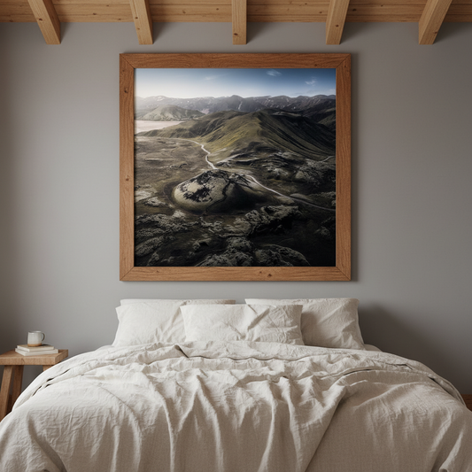 Stutur Crater – Framed interior mockup