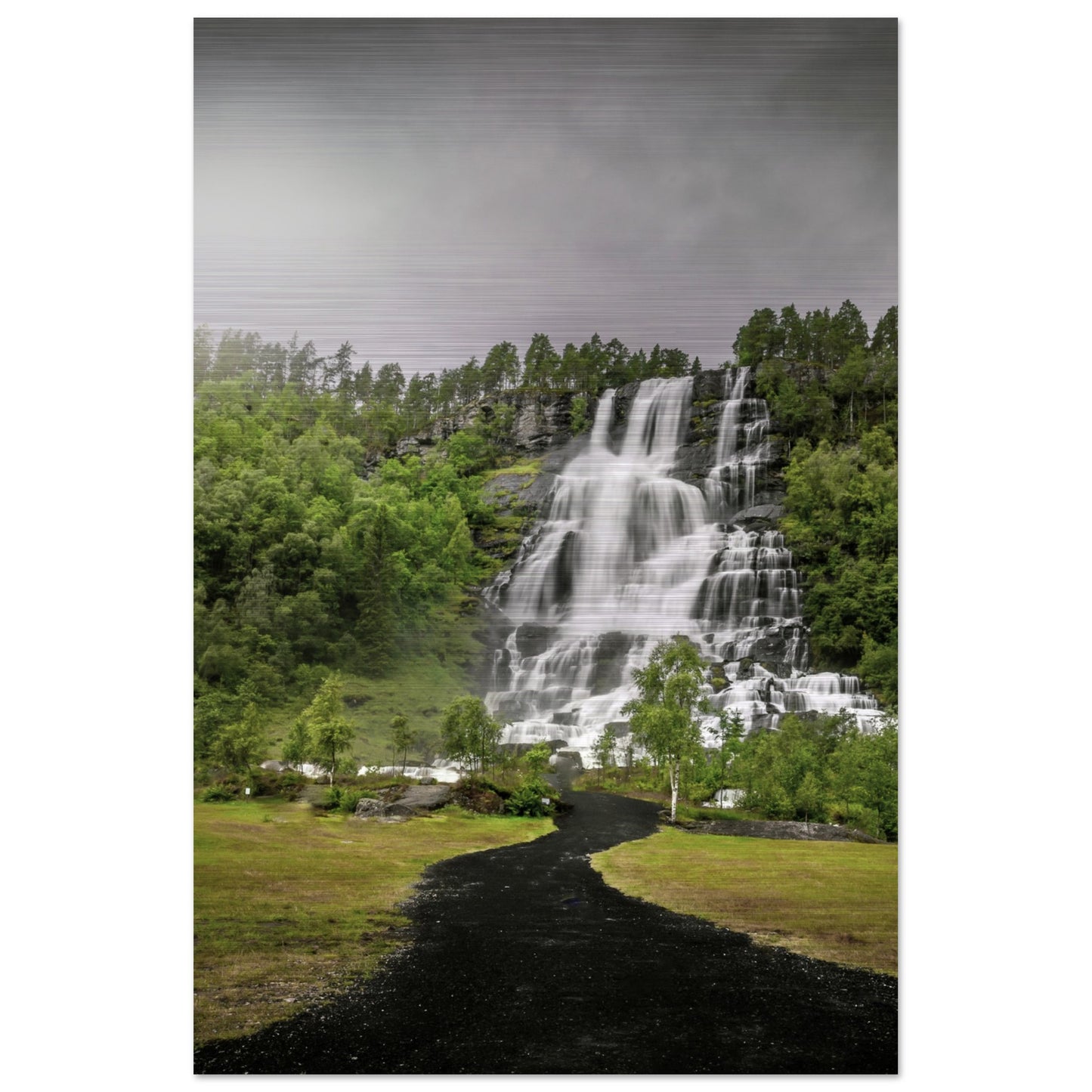 Tvindefoss - Twin Waterfall, Voss, Norway - fine art photo print