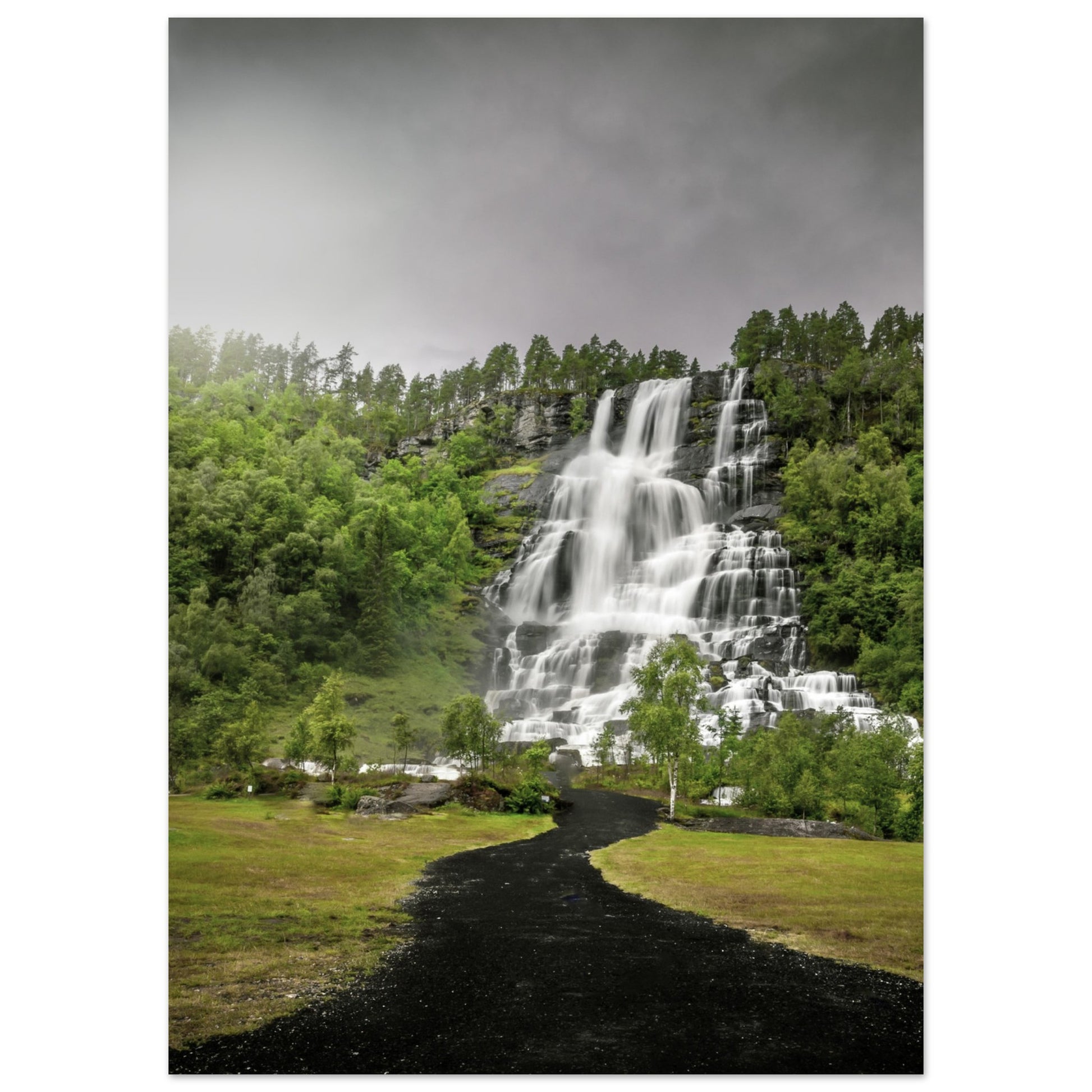 Tvindefoss - Twin Waterfall, Voss, Norway - fine art photo print