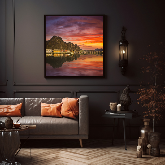 Lofoten Sunset - Svolvær, Northern Norway - Norway wall art print