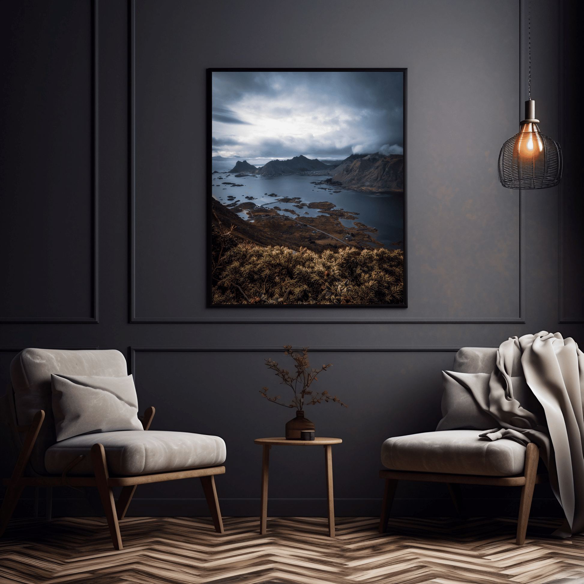 Lofoten Islands - View from Stamsundheia, Northern Norway - Norway wall art print