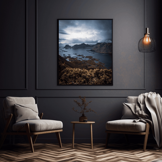 Lofoten Islands - View from Stamsundheia, Northern Norway - Norway wall art print