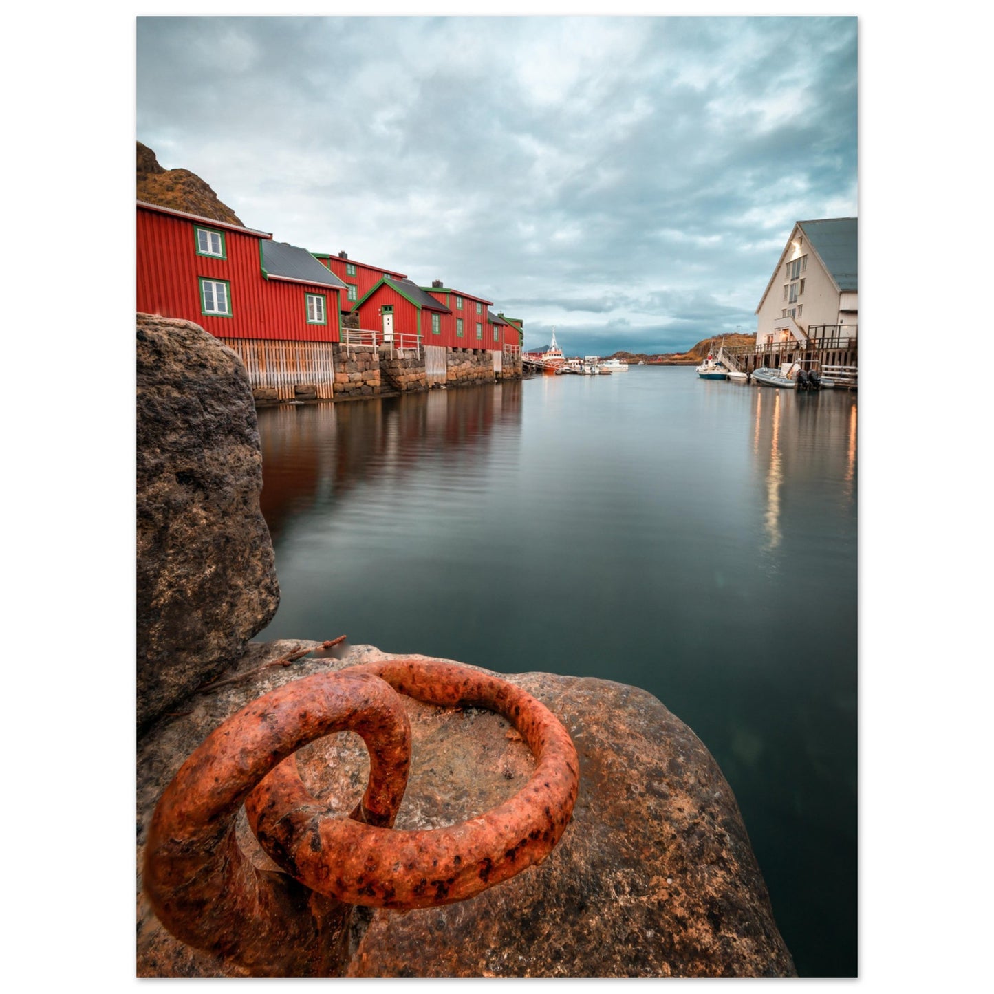 Stamsund, Lofoten - Rorbu Fishing Cabins, Northern Norway - Norway wall art print