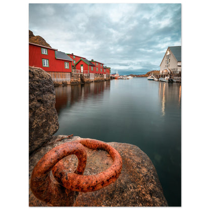 Stamsund, Lofoten - Rorbu Fishing Cabins, Northern Norway - Norway wall art print