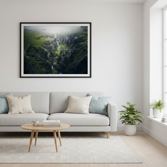 Fjadrargljufur – Framed interior mockup