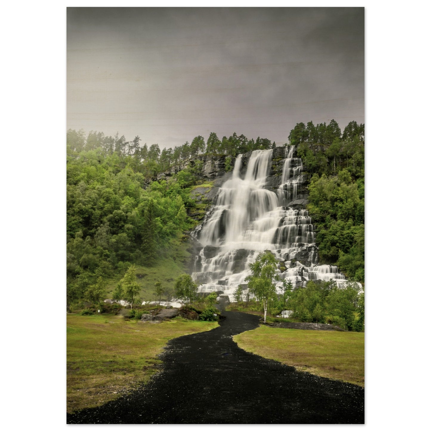 Tvindefoss - Twin Waterfall, Voss, Norway - Norway wall art print