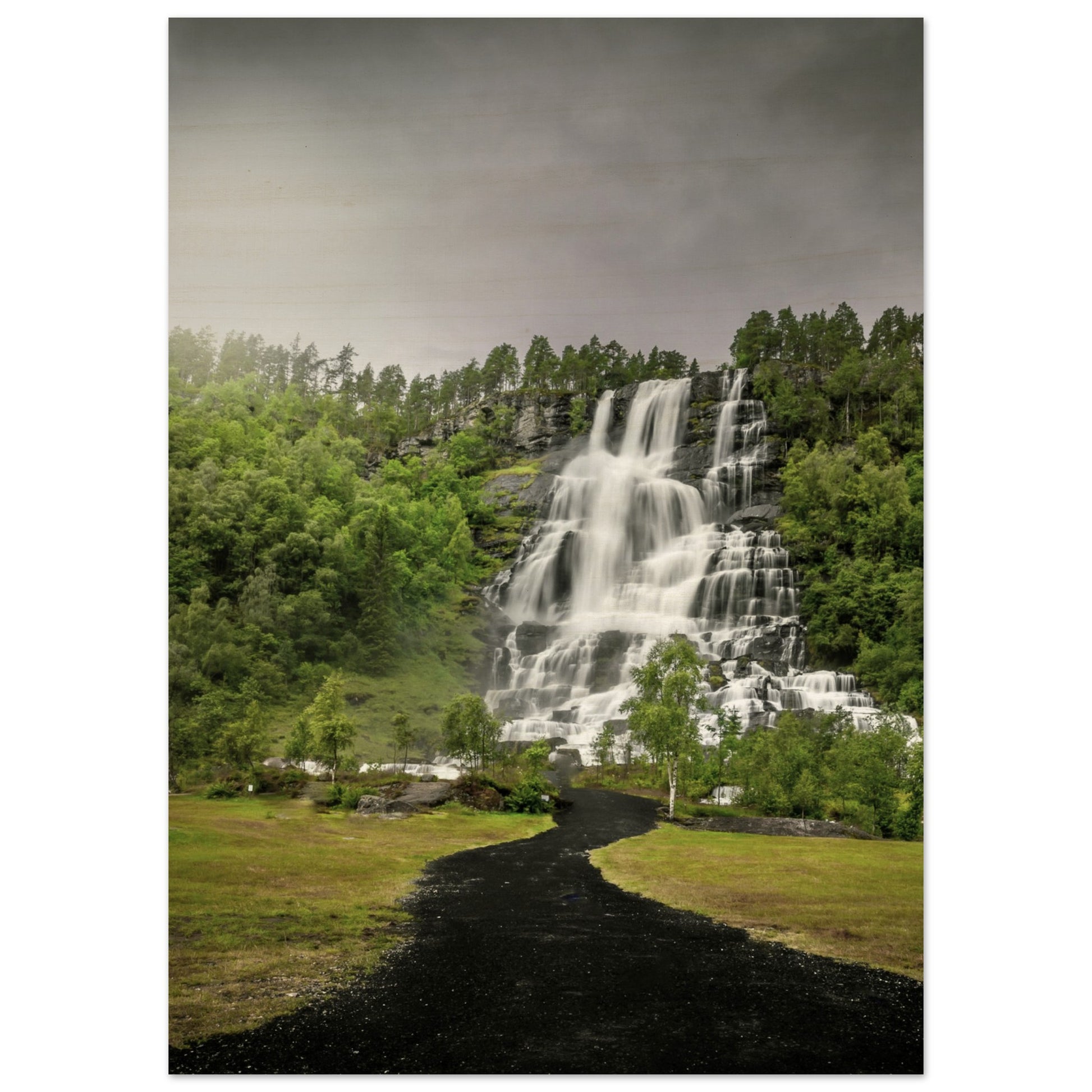 Tvindefoss - Twin Waterfall, Voss, Norway - Norway wall art print