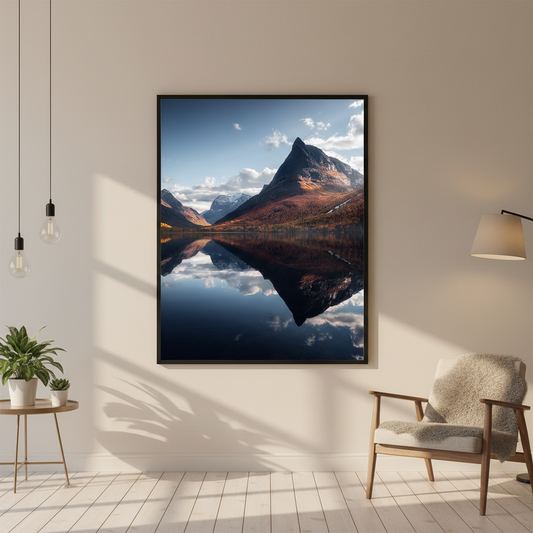 Framed interior mockup
