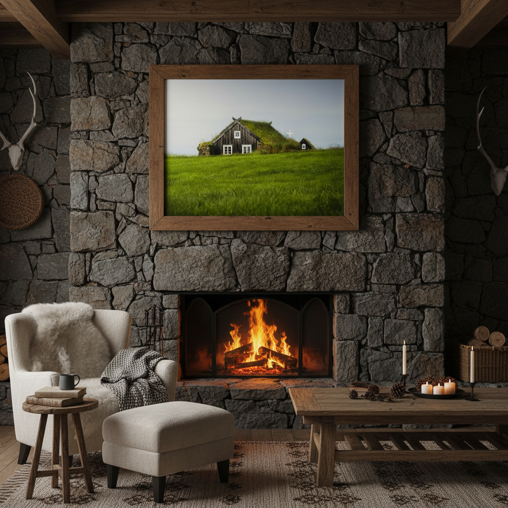 Turf House – Framed interior mockup