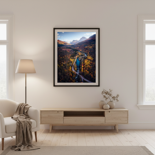 Framed interior mockup