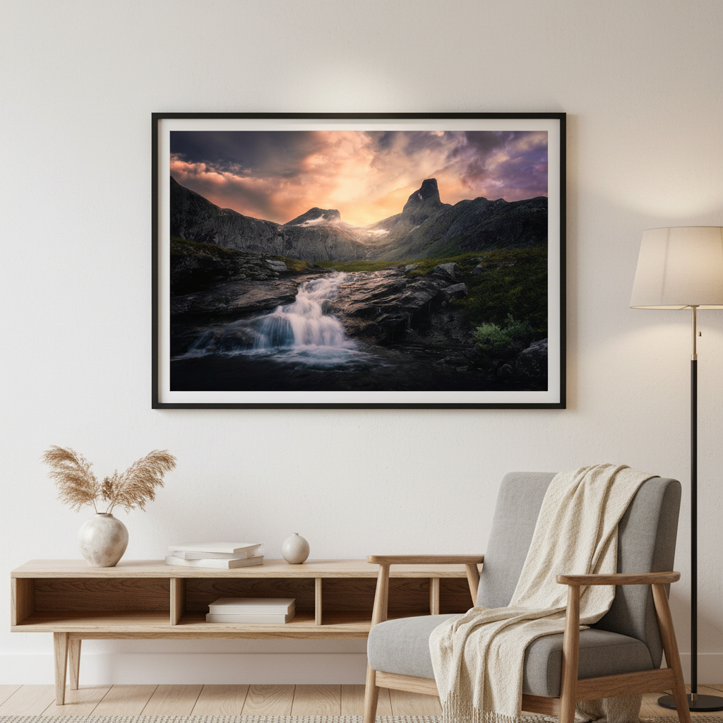 Framed interior mockup