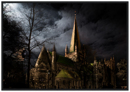 Trondheim by Night - City Lights, Norway - Norway wall art print