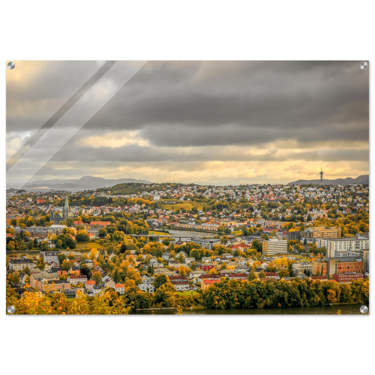 Trondheim - City View, Norway - Norway wall art print