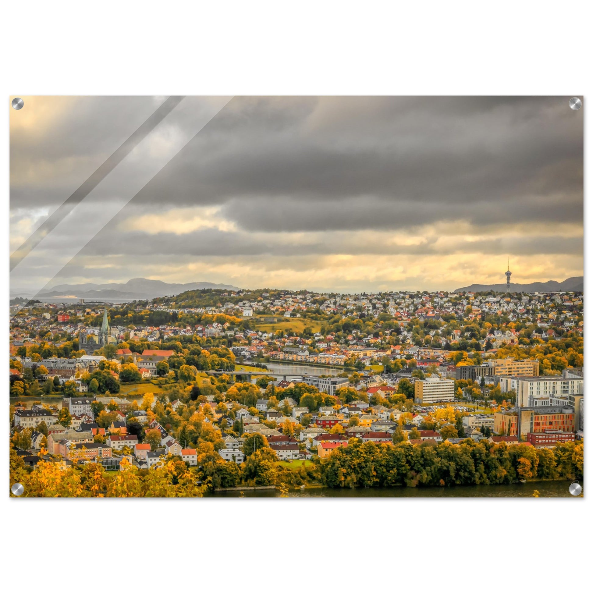 Trondheim - City View, Norway - Norway wall art print