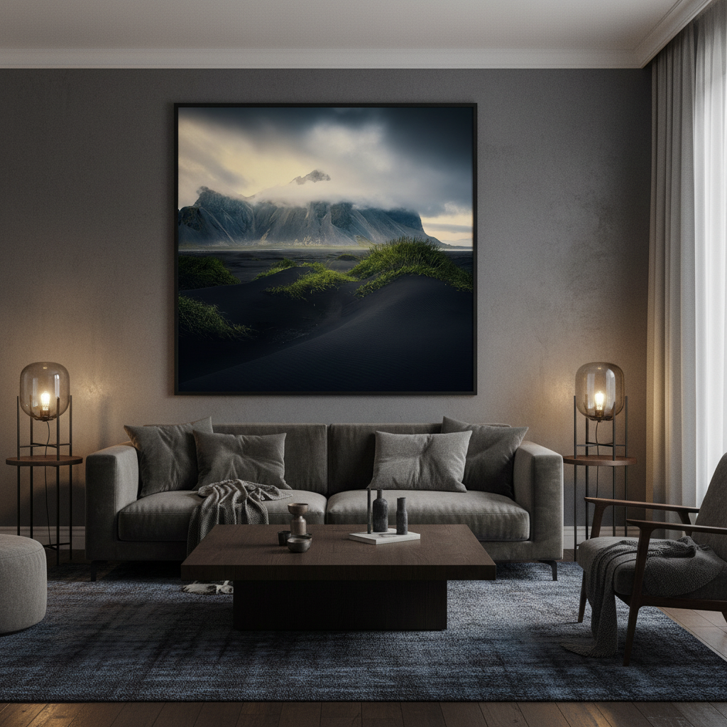 Vestrahorn – Framed interior mockup