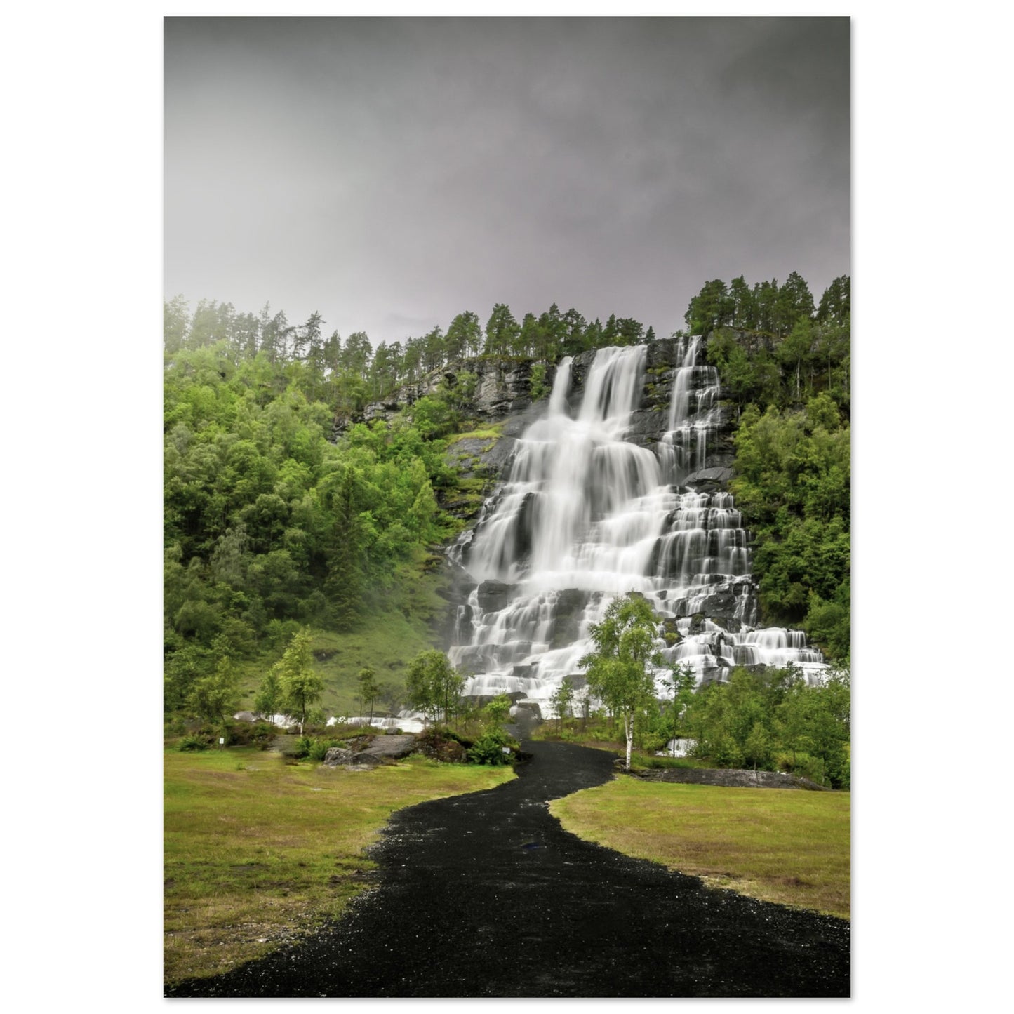 Tvindefoss - Twin Waterfall, Voss, Norway - fine art photo print