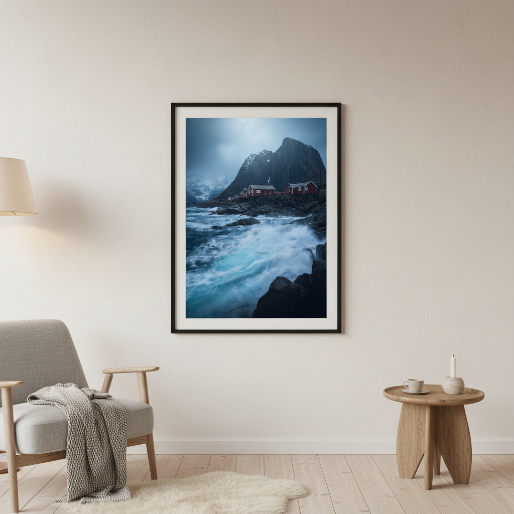 Framed interior mockup