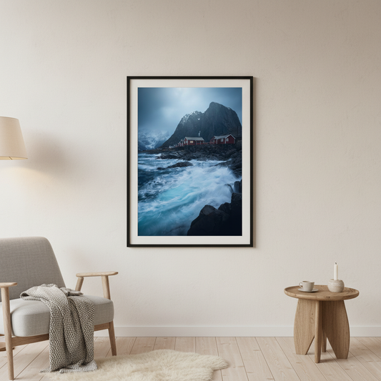 Framed interior mockup