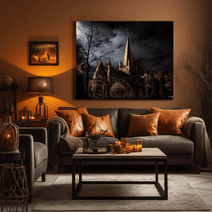 Trondheim by Night - City Lights, Norway - fine art photo print