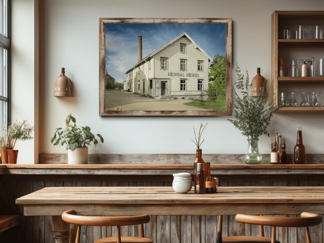 Heimdal Dairy Farm - Historic Trondheim, 1945 - Norway wall art print