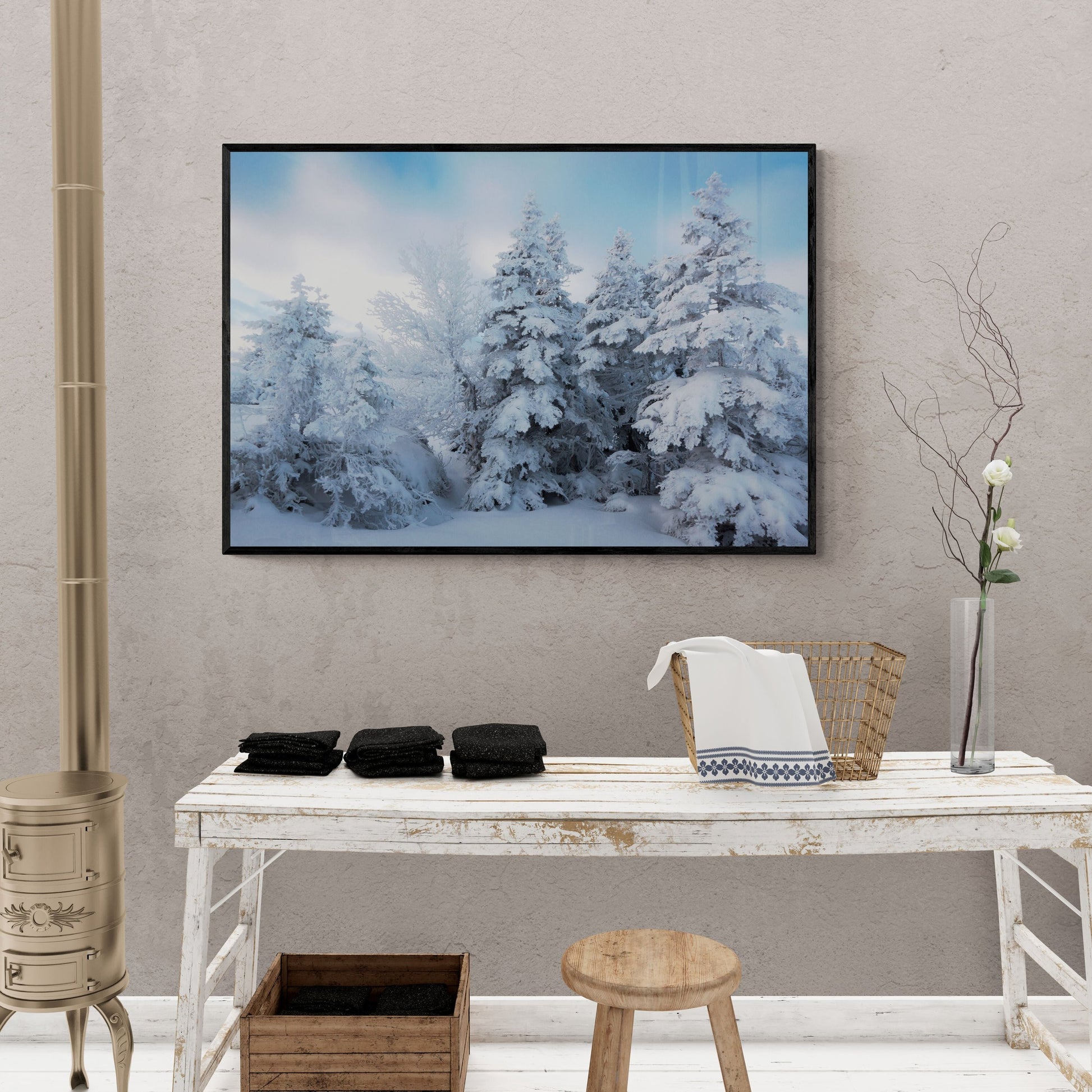 Frost – Frozen Trees at Storheia Summit, Trondheim