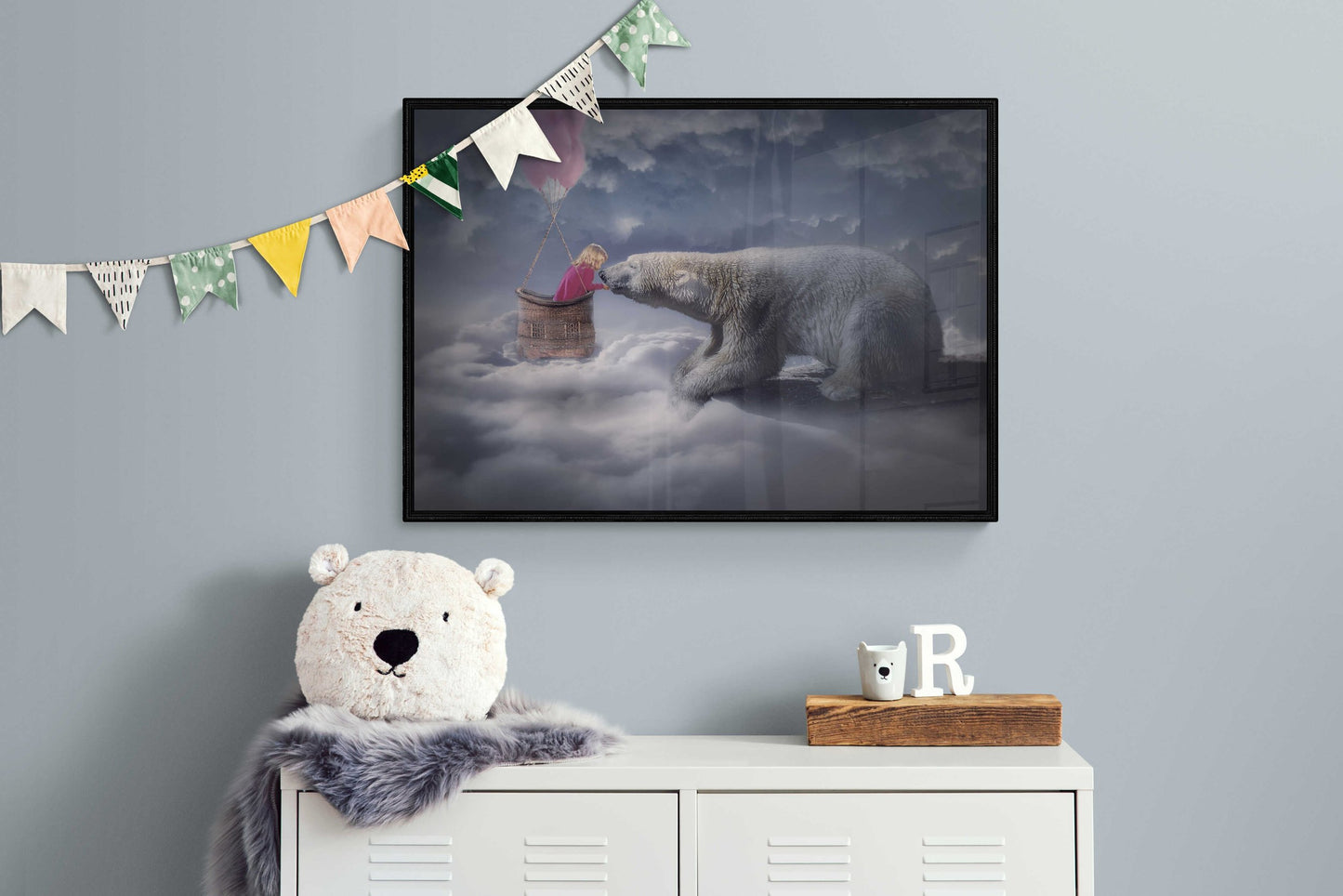 Dreamland – Children's Fantasy Wall Art, Polar Bear