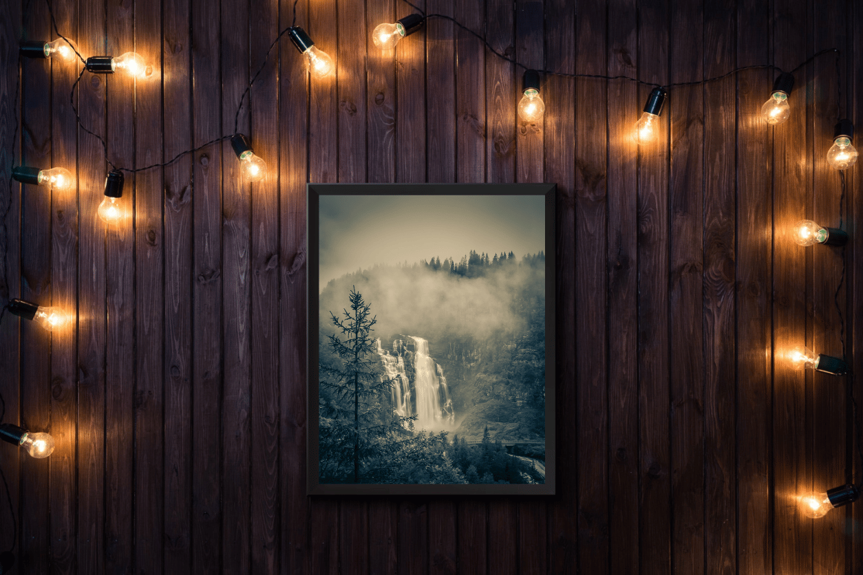 Skjervsfossen Waterfall - Voss, Western Norway - Norway wall art print