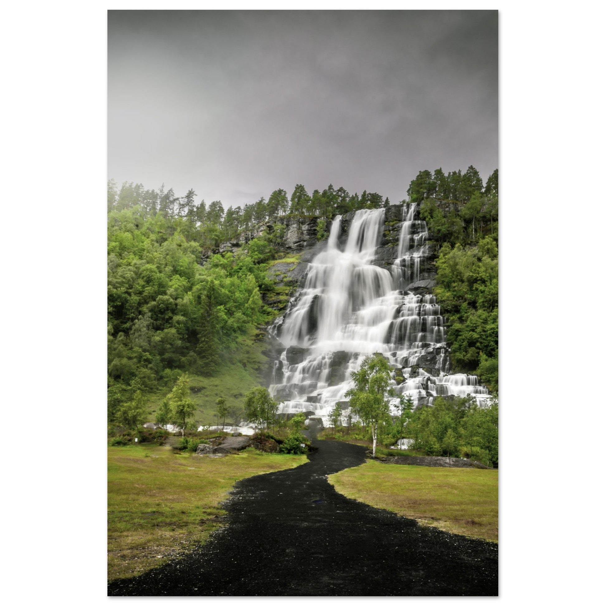 Tvindefoss - Twin Waterfall, Voss, Norway - fine art photo print