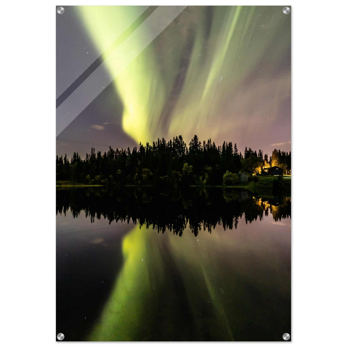 Aurora Over Blomstertjønna - Trondheim, Norway - Norway wall art print
