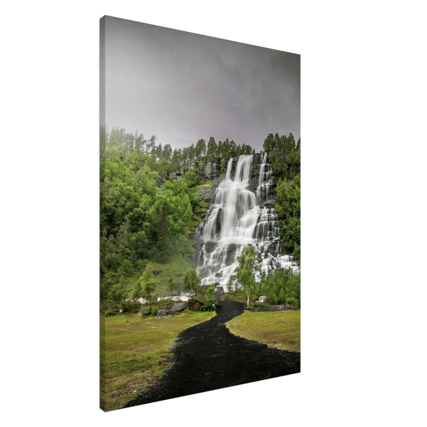 Tvindefoss - Twin Waterfall, Voss, Norway - Norway wall art print