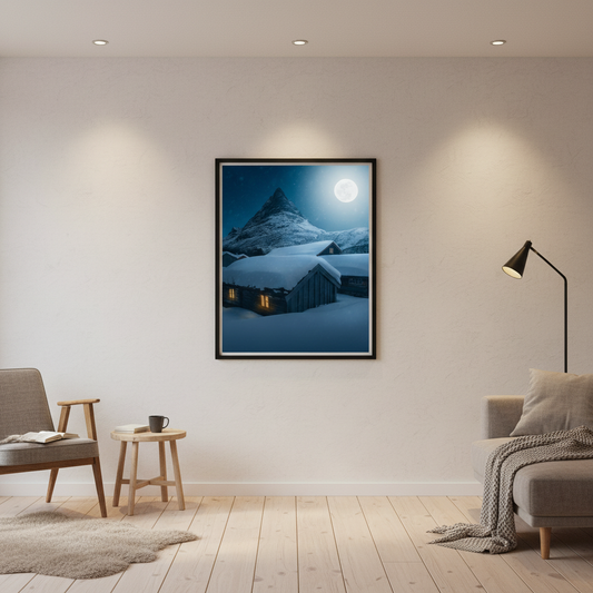 Framed interior mockup