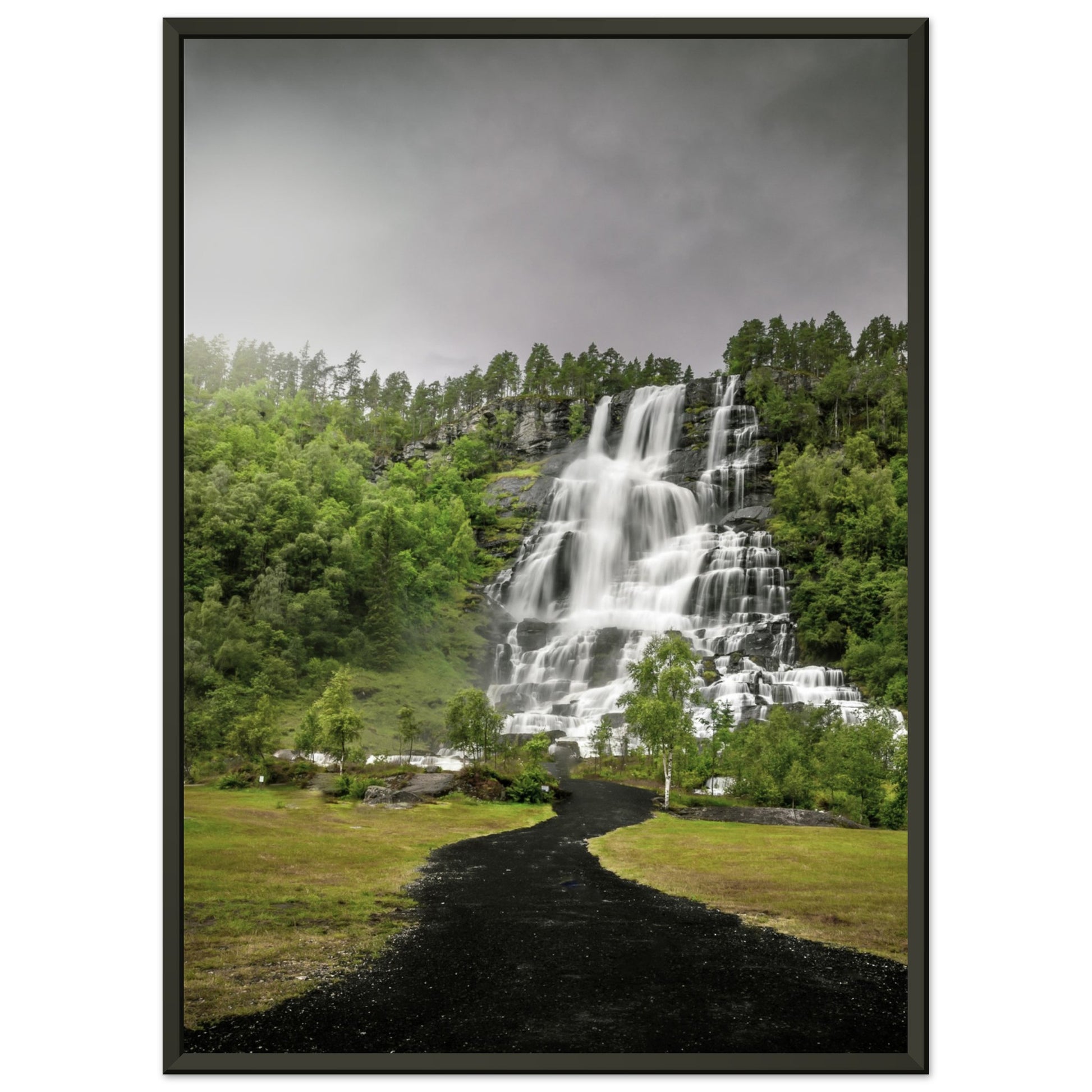 Tvindefoss - Twin Waterfall, Voss, Norway - fine art photo print