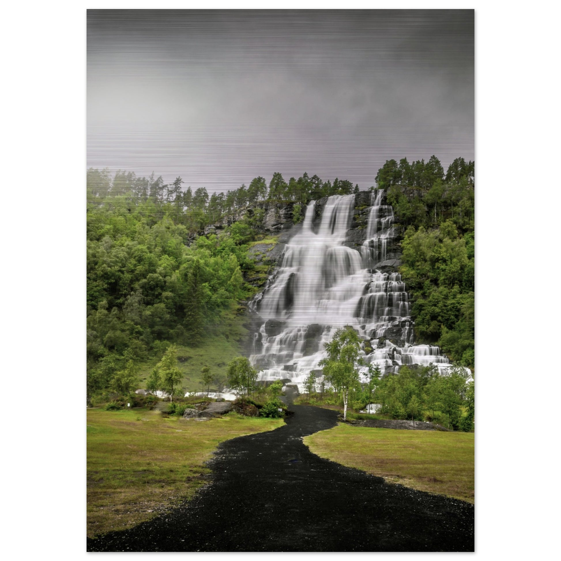 Tvindefoss - Twin Waterfall, Voss, Norway - fine art photo print