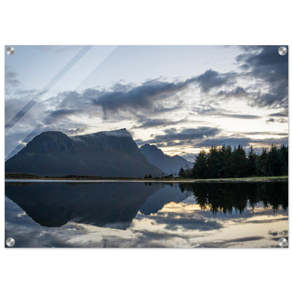 Lofoten Blue Hour - Offersøykammen Reflection, Norway - Norwegian landscape photography