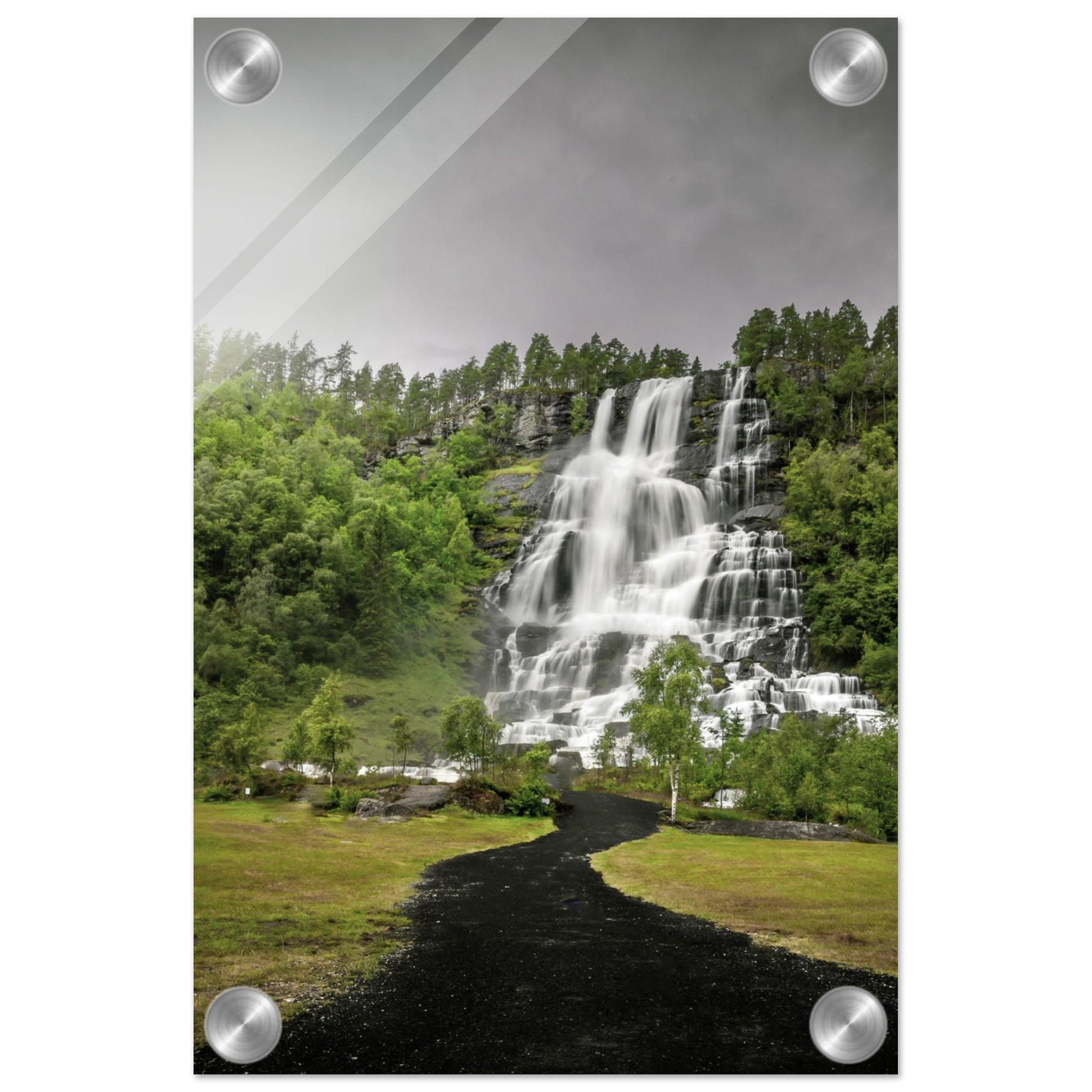 Tvindefoss - Twin Waterfall, Voss, Norway - Norway wall art print