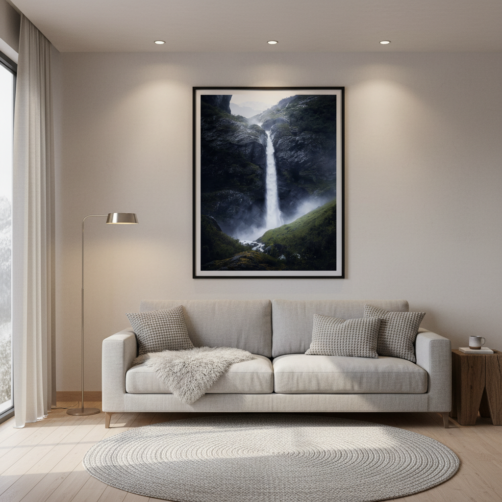 Framed interior mockup