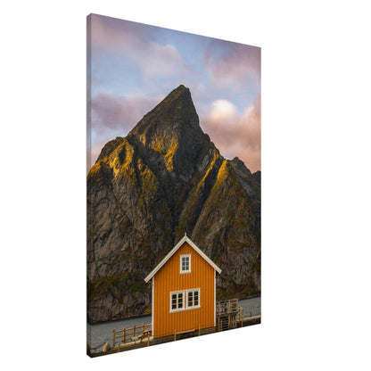 Sakrisøy, Lofoten - Red House and Olstind Mountain - fine art photo print