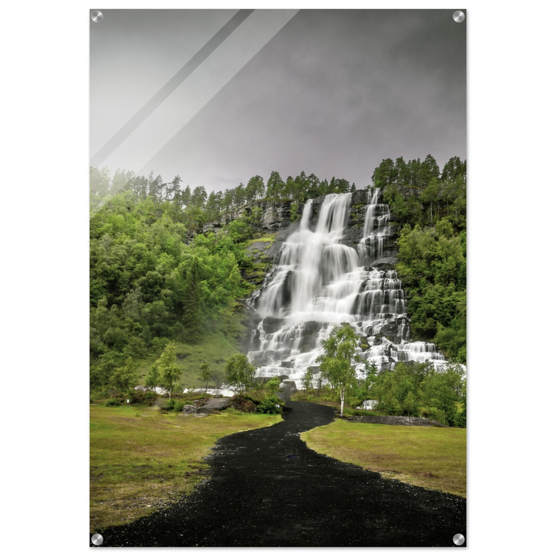 Tvindefoss - Twin Waterfall, Voss, Norway - fine art photo print