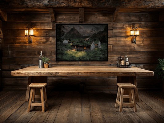 Night in Innerdalen - Dusk in Norway's Mountain Valley - Norway wall art print