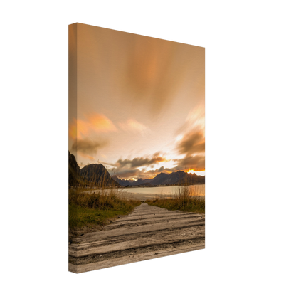 Ramberg Beach Sunset - Lofoten, Northern Norway - Norway wall art print