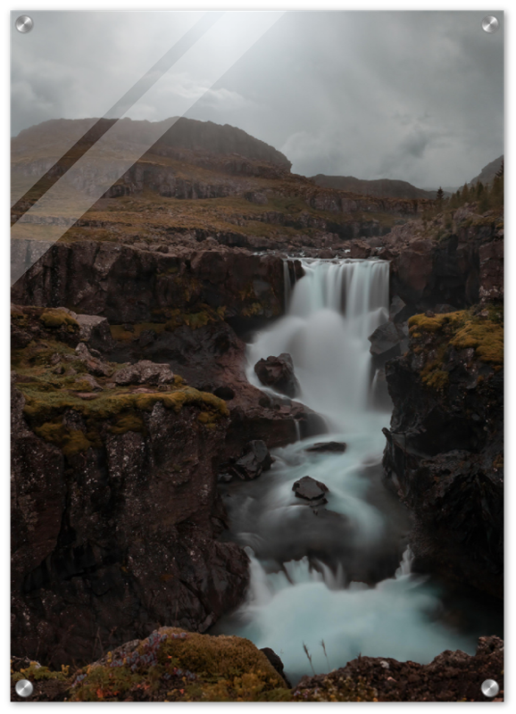 Iceland Waterfall - Sveinstekksfoss, Djupivogur - fine art photo print