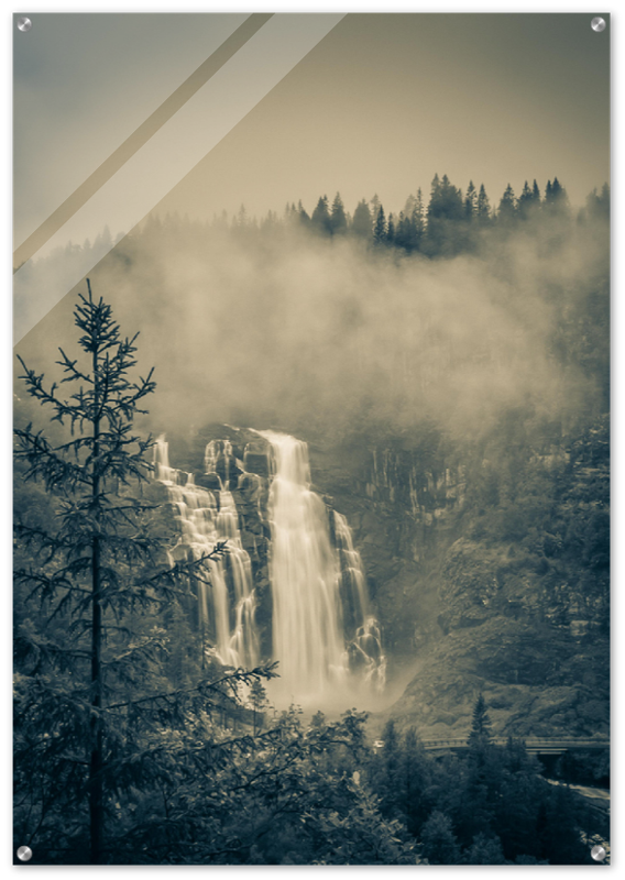Skjervsfossen Waterfall - Voss, Western Norway - Norway wall art print