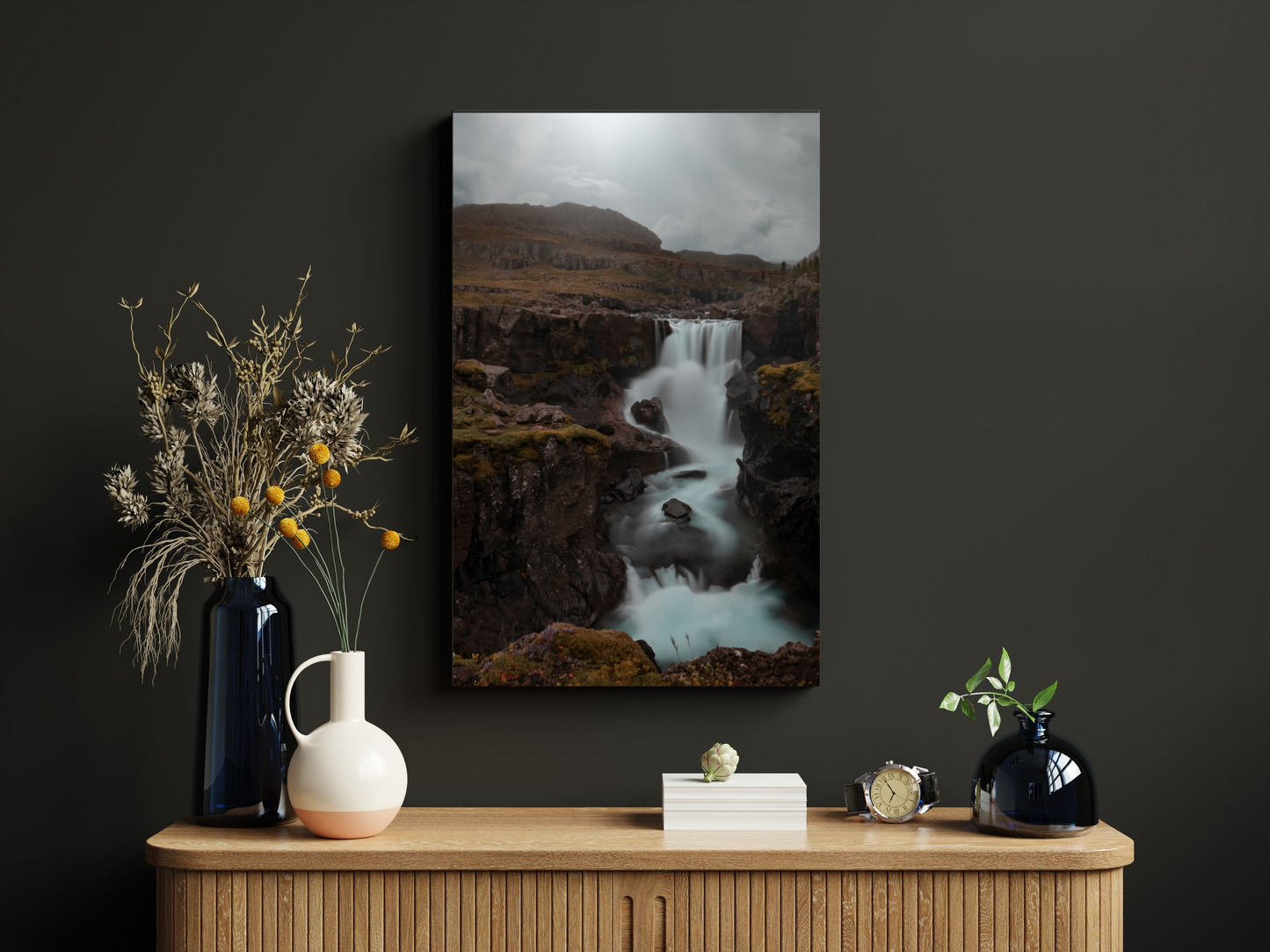 Iceland Waterfall - Sveinstekksfoss, Djupivogur - Norway wall art print
