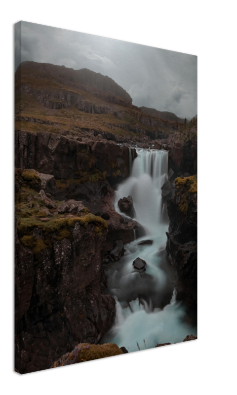 Iceland Waterfall - Sveinstekksfoss, Djupivogur - Norway wall art print