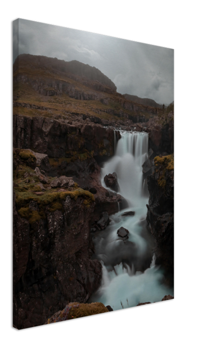 Iceland Waterfall - Sveinstekksfoss, Djupivogur - Norway wall art print